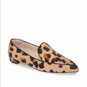 Coke Haan Brie genuine calf hair skimmer flat